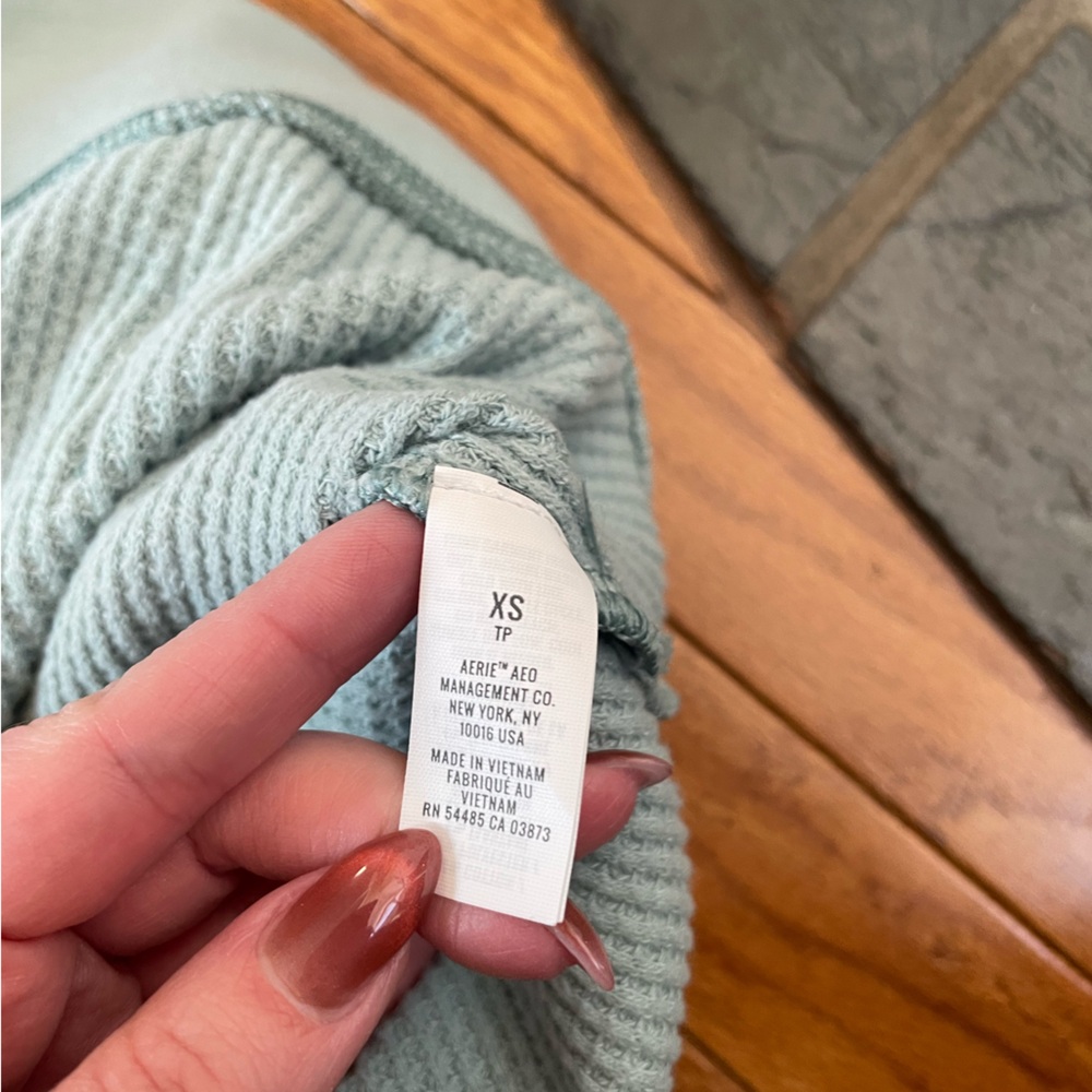 3 Aerie Waffle Hoodies - Picture 8 of 10